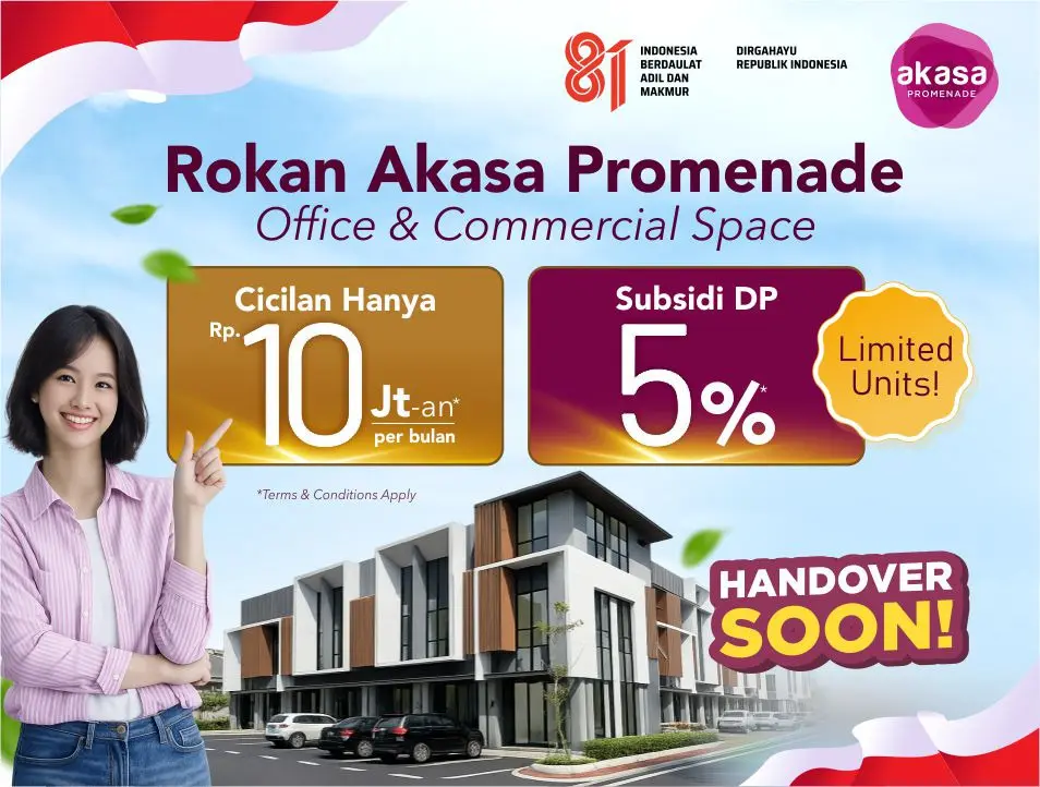 Promo Ruko Kantor (Rokan) Akasa Promenade di BSD City
